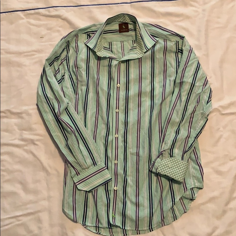 Tailorbyrd stripes button down size L
